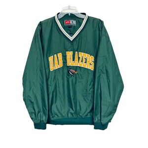 Vintage Pro Player UAB Blazers Windbreaker Pullover Green Embroidered Y2K Large